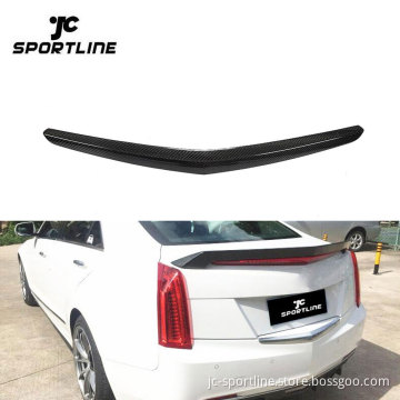 Carbon Fiber Rear Bumper Trunk Trim for Cadillac ATS 2014-2018